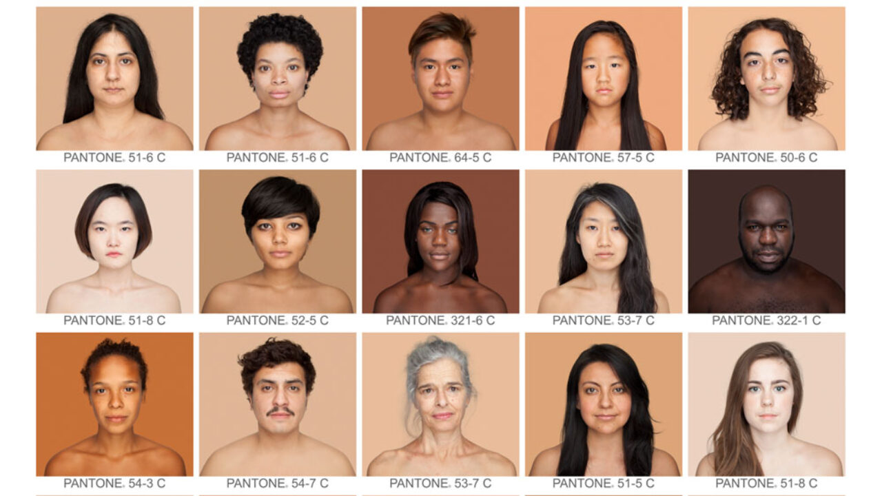 La belleza del color de la piel humana con Pantones -  nosotros-los-diseñadores